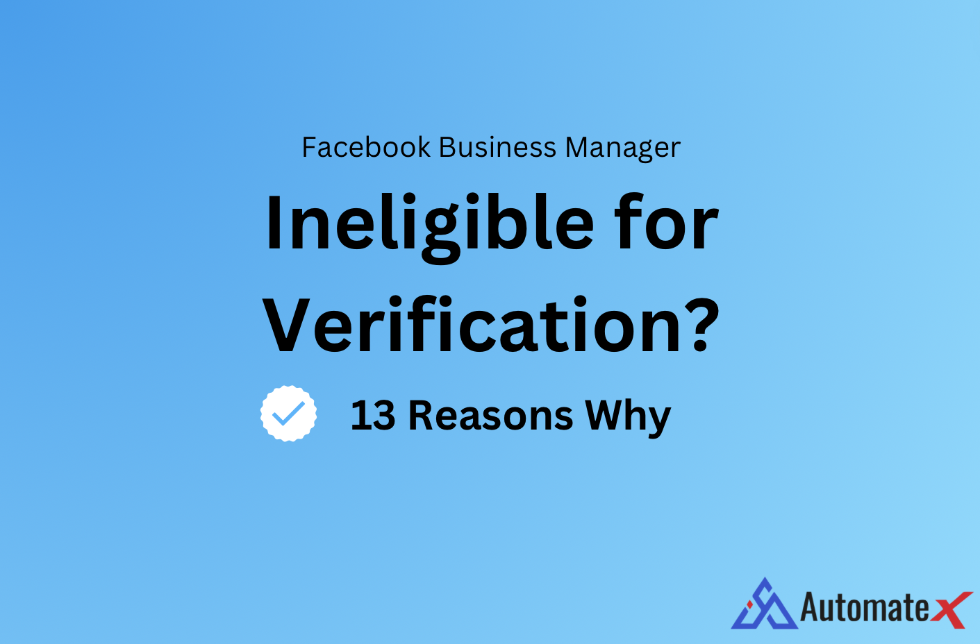 Ineligible for verification Facebook